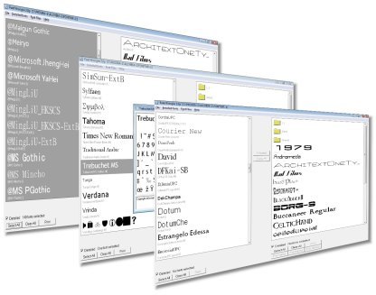 AMI Font Wrangler Screenshot